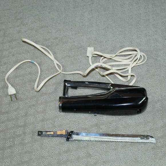 MCM Dormeyer Silver Chef Vintage Silver and Black Electric Carving Knife - Picture 1 of 6
